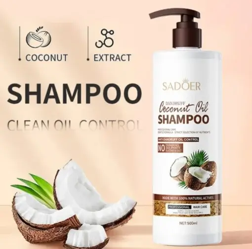 Sadoer Anti Dandruff Coconut Oil Nourishing Smooth Fluffy Shampoo 500ml