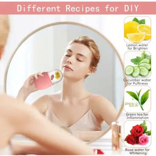 Silicone Ice Roller Facial Massager | Reusable Facial Treatment